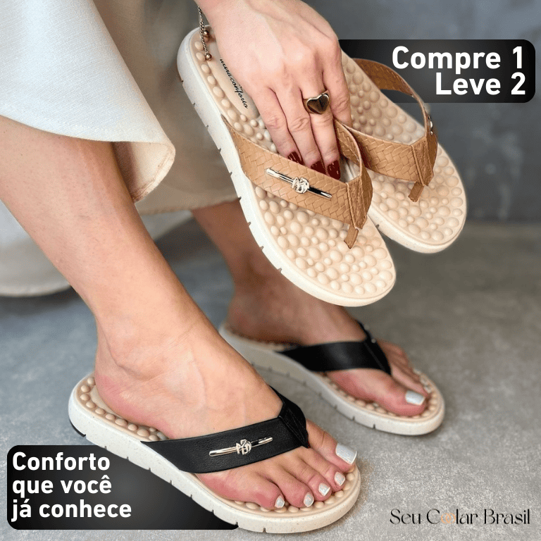 Compre 1 leve 2 - Sandália Modare UltraConfort - Ortopédica - [OFERTA RELÂMPAGO]